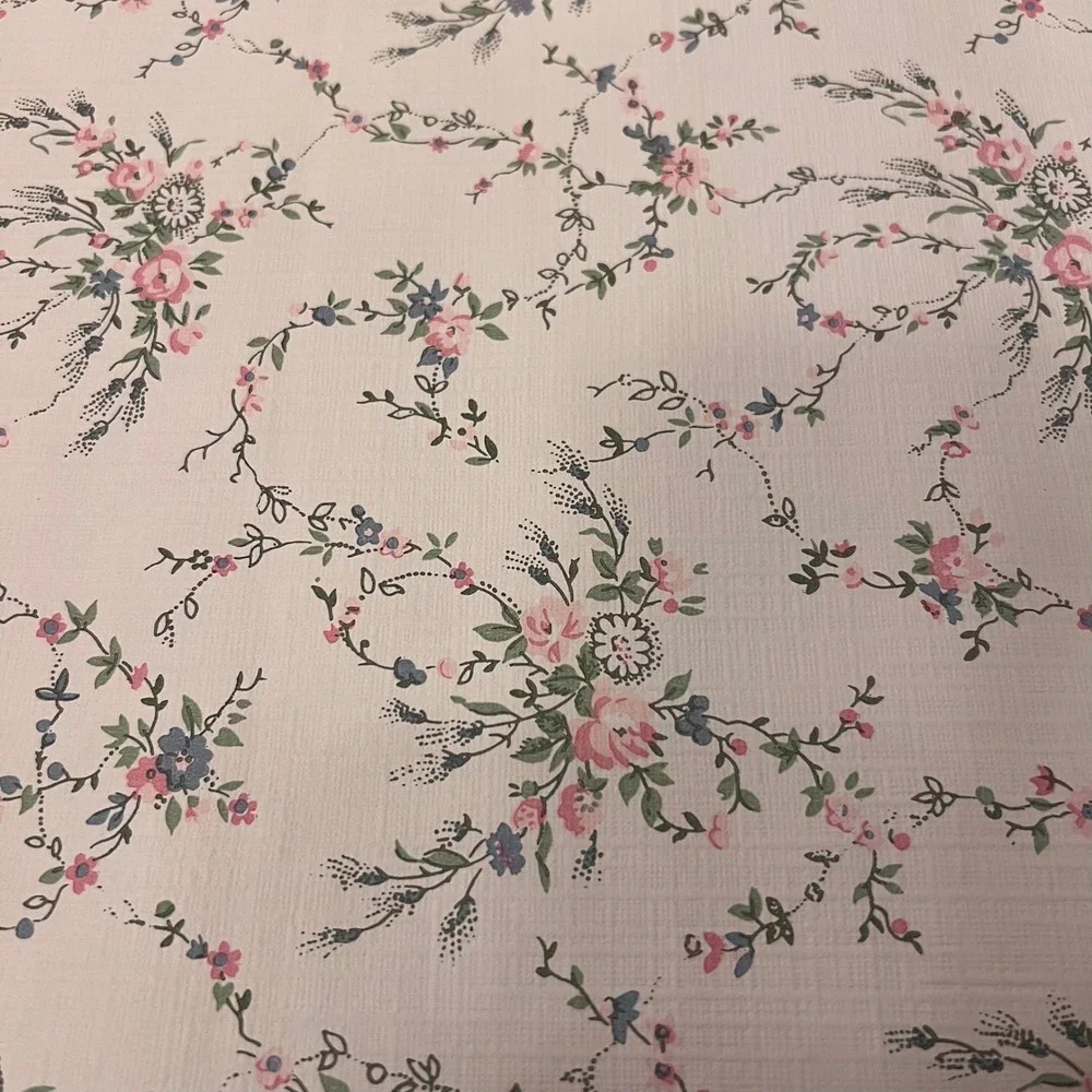 Vintage Norwall Floral Wallpaper | 2 Full Rolls | Cottage Country Feminine